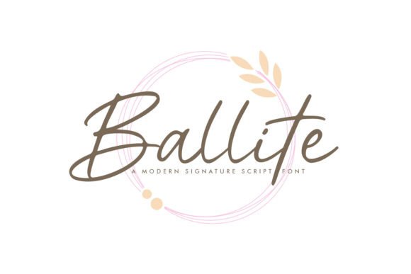Ballite: A Modern Script Font for Editorial Elegance