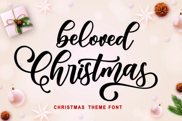 Beloved Christmas: The Elegant Script Font for Holiday Crafts