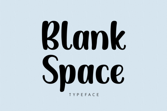 Blank Space Typeface: The Minimalist Font for Handmade Brands