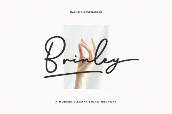 Brinley: A Modern Script Font for Handmade Creations