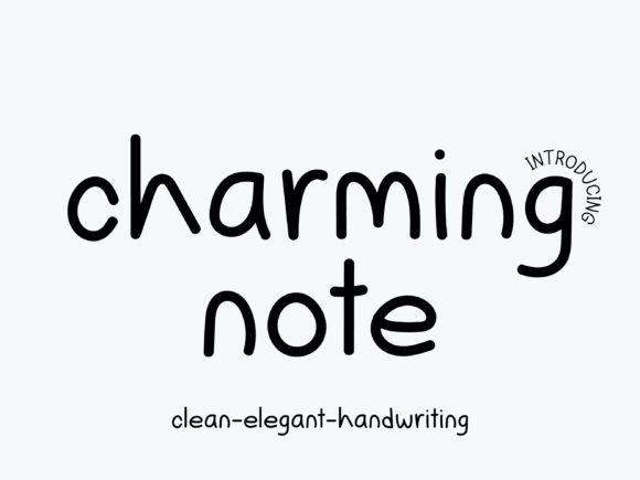 Charming Note: A Handwritten Font for Editorial Elegance