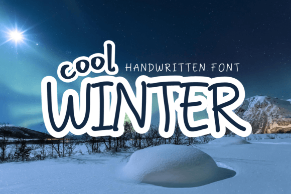 Cool Winter Font for Handmade Creations