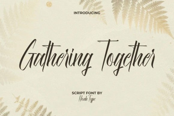 Gathering Together Font for Editorial Design