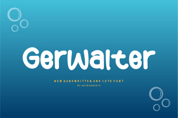 Gerwalter: A Playful Font for Handmade Creations