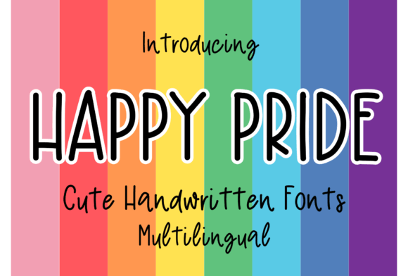Happy Pride Font: A Whimsical Addition to Web Design