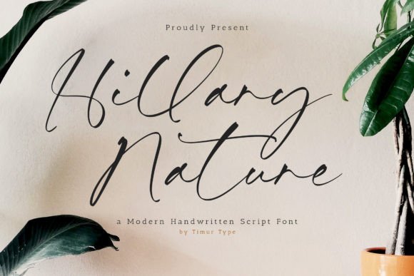Hillary Nature: A Stylish Script Font for Branding