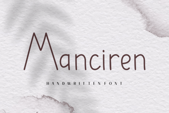 Manciren: Elevating Handmade Branding with Elegant Script Typography
