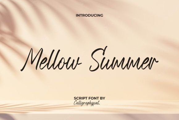 Mellow Summer Font for a Refreshing Editorial Look