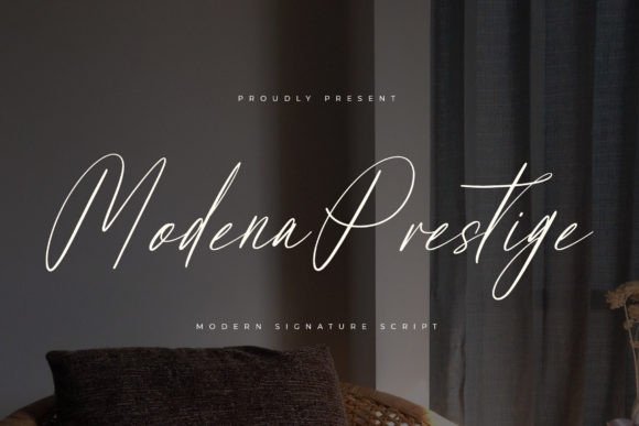 Modena Prestige: A Script Font for Sophisticated Projects