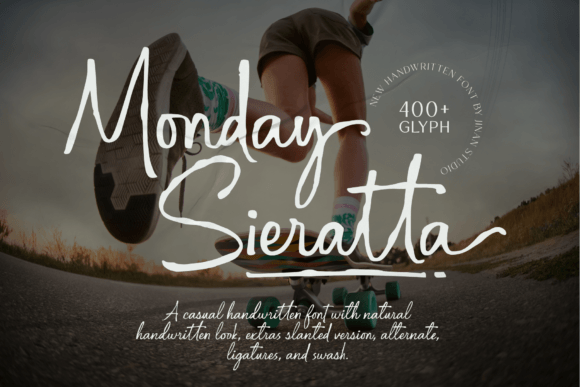 Monday Sieratta: A Handwritten Font for Editorial Design