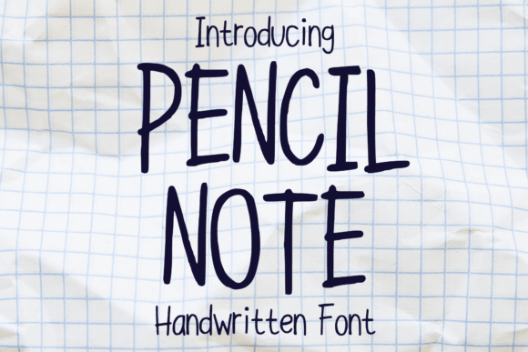 Pencil Note Font for Dynamic Design Projects