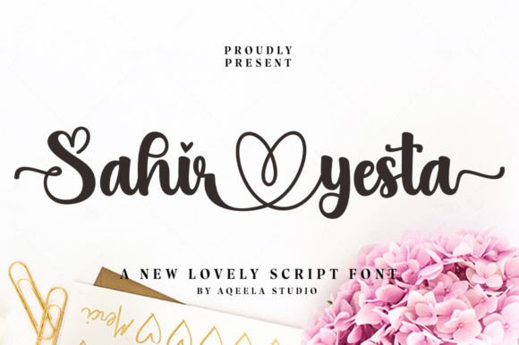Sahir Yesta: A Handwritten Typeface for Elegant Campaign Design