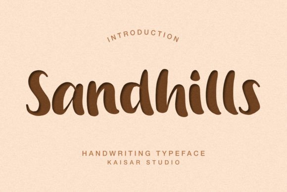 Sandhills Typeface: A Modern Script Font for Handmade Brands