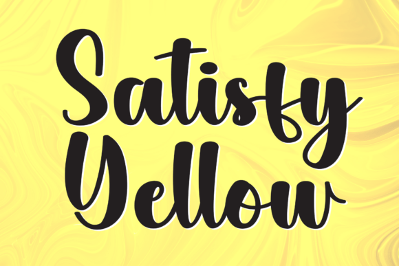 Satisfy Yellow: A Sweet Display Font for Web Design