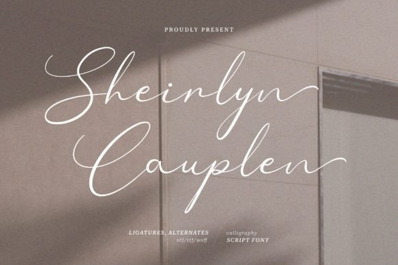 Sheirlyn Cauplen: A Script Font for Elegant Editorial Design