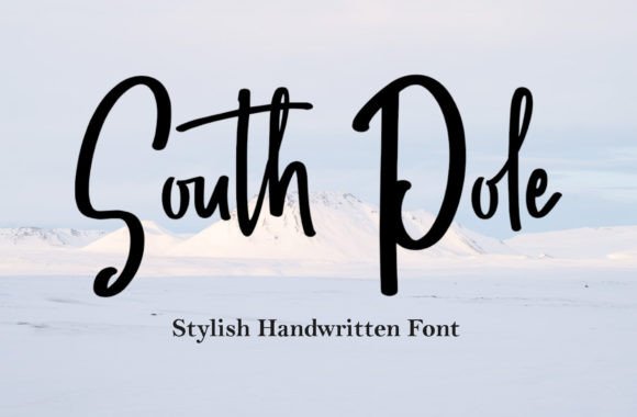 South Pole: A Modern Script Font for Editorial Design