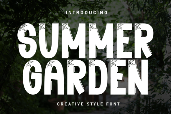 Summer Garden Font for Web Design Projects