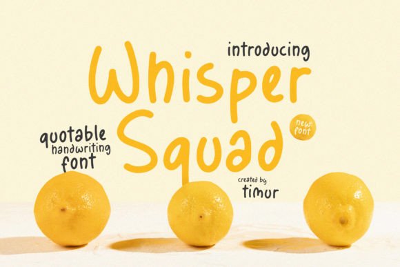 Whisper Squad Font for Web Design Projects